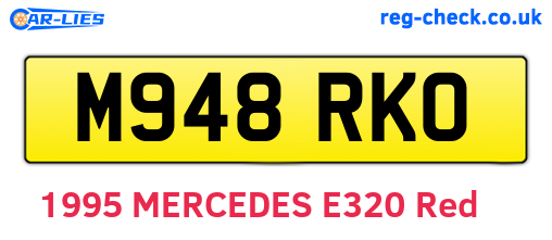 M948RKO are the vehicle registration plates.