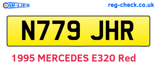 N779JHR are the vehicle registration plates.
