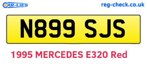 N899SJS are the vehicle registration plates.