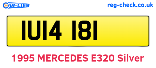 IUI4181 are the vehicle registration plates.