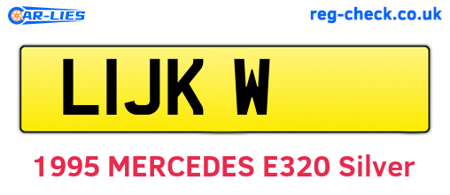 L1JKW are the vehicle registration plates.