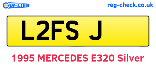 L2FSJ are the vehicle registration plates.