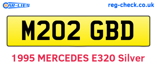M202GBD are the vehicle registration plates.