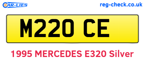 M22OCE are the vehicle registration plates.