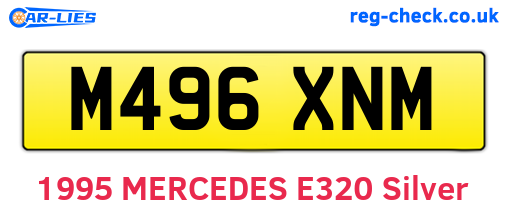 M496XNM are the vehicle registration plates.