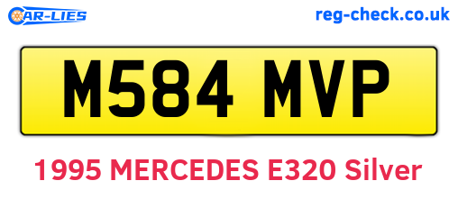 M584MVP are the vehicle registration plates.
