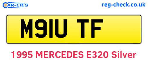 M91UTF are the vehicle registration plates.