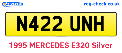N422UNH are the vehicle registration plates.