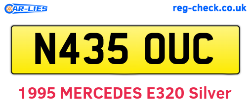 N435OUC are the vehicle registration plates.