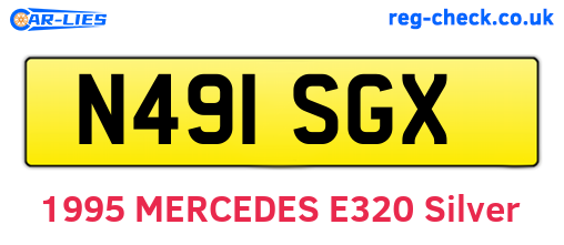 N491SGX are the vehicle registration plates.