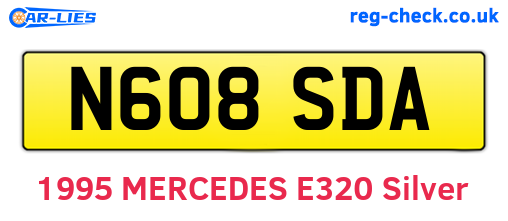 N608SDA are the vehicle registration plates.