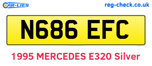 N686EFC are the vehicle registration plates.