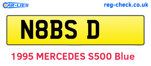 N8BSD are the vehicle registration plates.