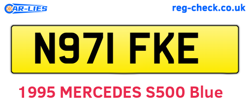 N971FKE are the vehicle registration plates.