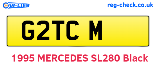 G2TCM are the vehicle registration plates.