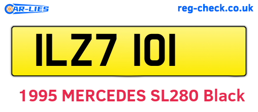 ILZ7101 are the vehicle registration plates.