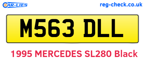 M563DLL are the vehicle registration plates.
