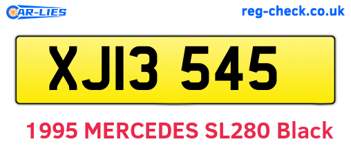 XJI3545 are the vehicle registration plates.