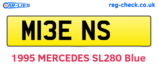 M13ENS are the vehicle registration plates.