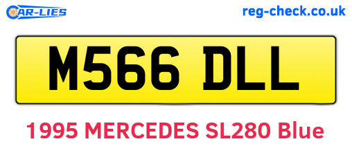 M566DLL are the vehicle registration plates.