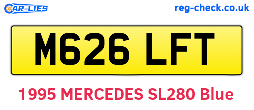 M626LFT are the vehicle registration plates.