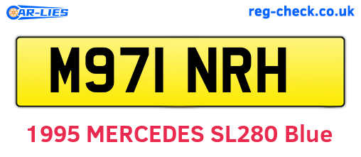 M971NRH are the vehicle registration plates.