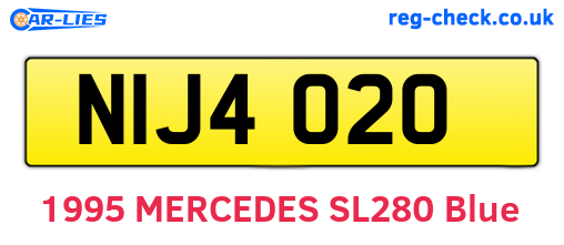 NIJ4020 are the vehicle registration plates.