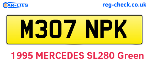 M307NPK are the vehicle registration plates.
