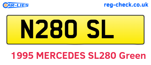 N28OSL are the vehicle registration plates.
