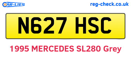 N627HSC are the vehicle registration plates.