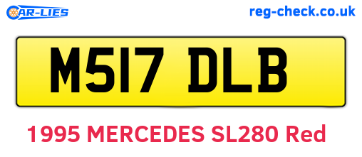 M517DLB are the vehicle registration plates.