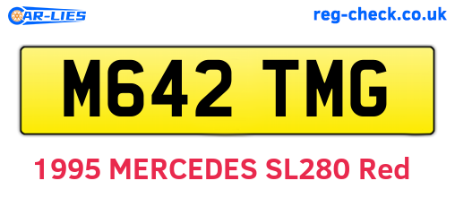 M642TMG are the vehicle registration plates.