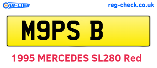 M9PSB are the vehicle registration plates.