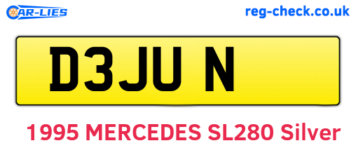 D3JUN are the vehicle registration plates.