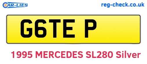 G6TEP are the vehicle registration plates.