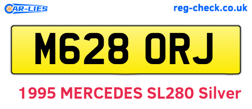 M628ORJ are the vehicle registration plates.