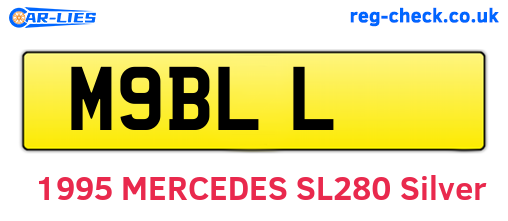 M9BLL are the vehicle registration plates.