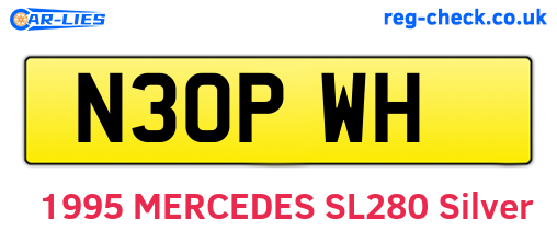 N30PWH are the vehicle registration plates.