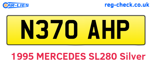 N370AHP are the vehicle registration plates.