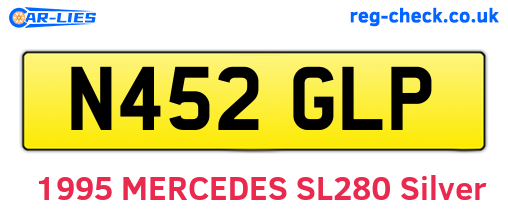N452GLP are the vehicle registration plates.