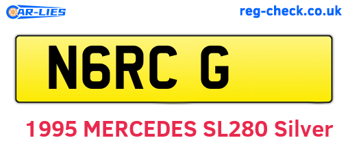 N6RCG are the vehicle registration plates.