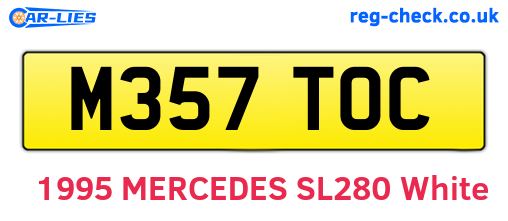 M357TOC are the vehicle registration plates.