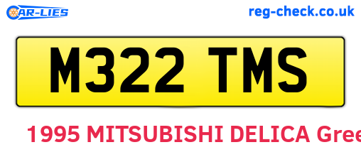 M322TMS are the vehicle registration plates.
