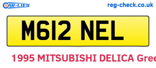 M612NEL are the vehicle registration plates.