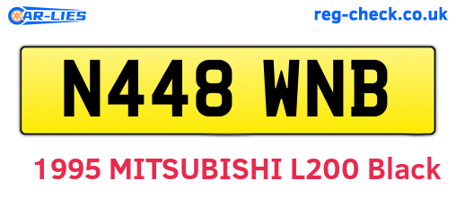 N448WNB are the vehicle registration plates.