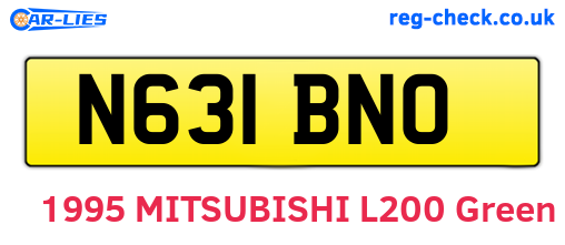 N631BNO are the vehicle registration plates.