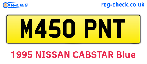 M450PNT are the vehicle registration plates.