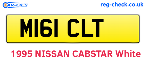 M161CLT are the vehicle registration plates.