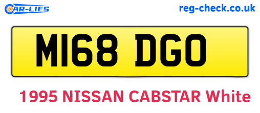 M168DGO are the vehicle registration plates.