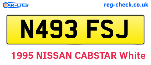 N493FSJ are the vehicle registration plates.
